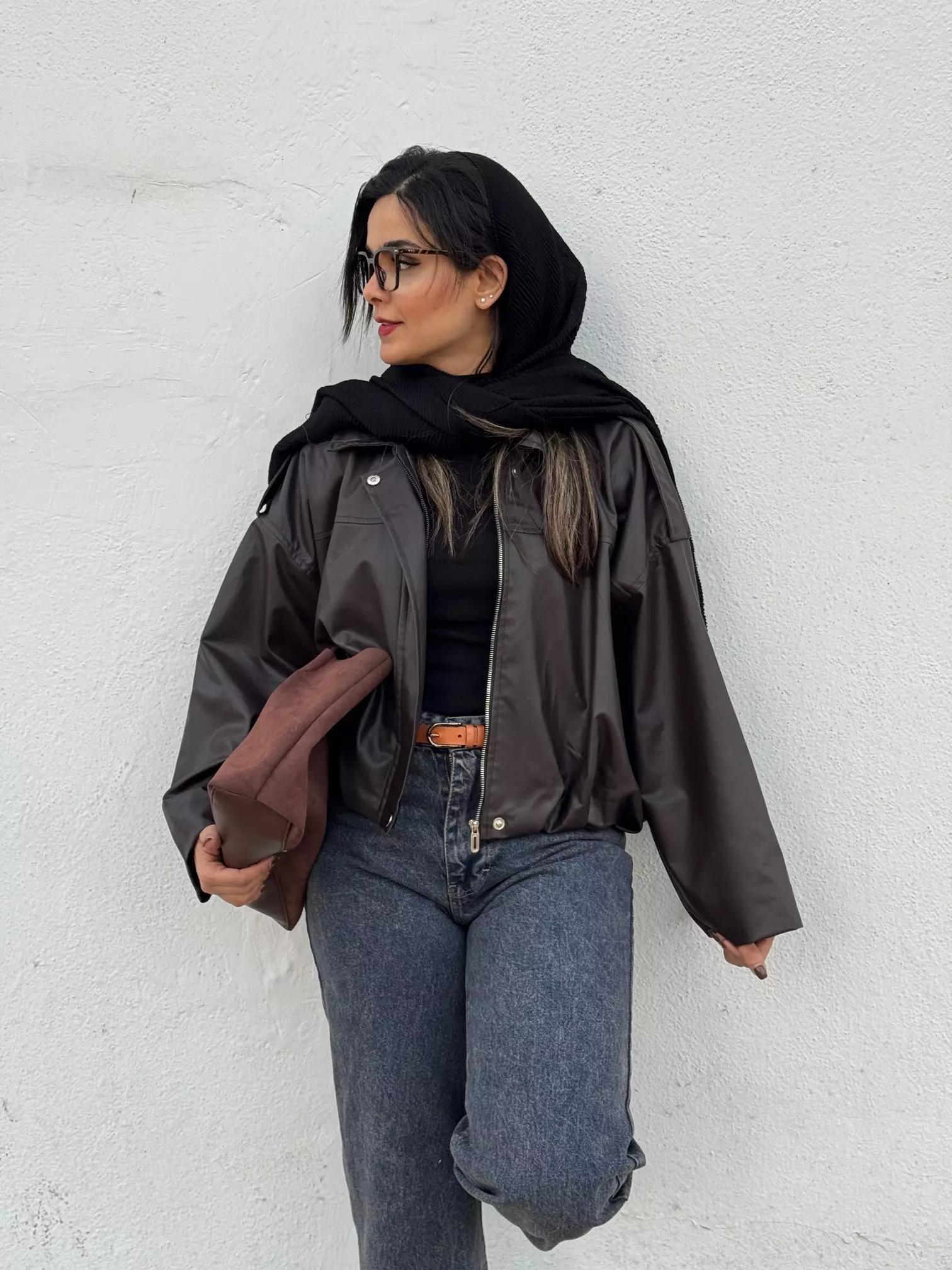 کاپشن چرم آستردار شکیرا